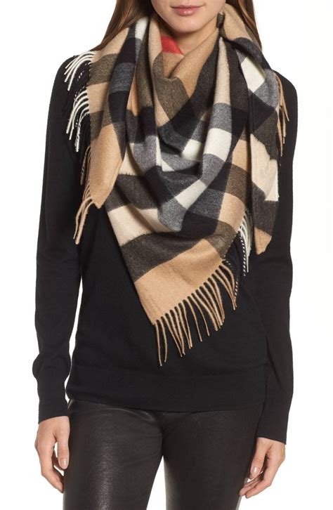 burberry plaid wool & cashmere-blend scarf|Burberry factory outlet website.